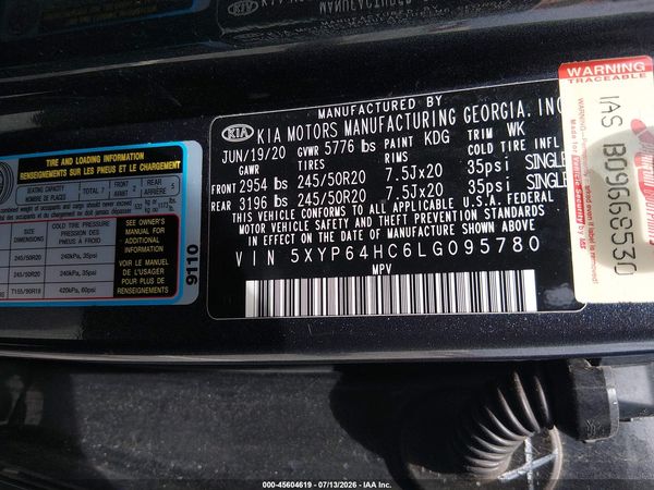 2020 KIA TELLURIDE S