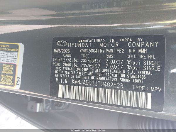2026 HYUNDAI TUCSON HYBRID BLUE SE