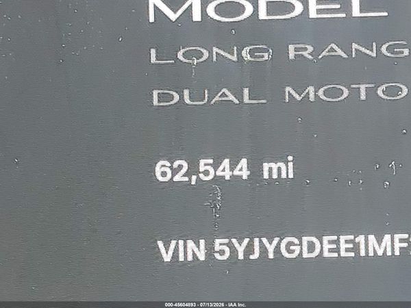 2021 TESLA MODEL Y