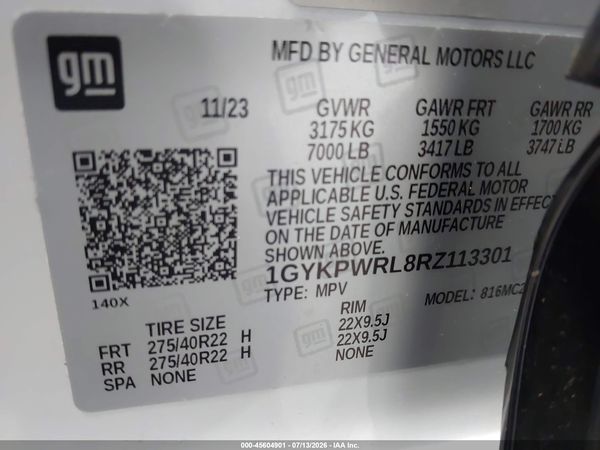 2024 CADILLAC LYRIQ SPORT W/1SK