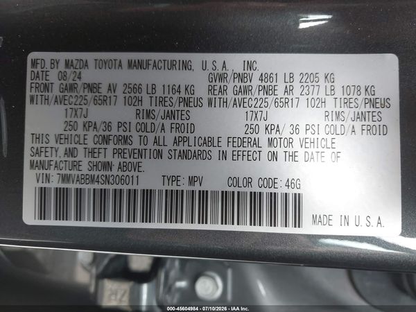 2025 MAZDA CX-50 2.5 S PREFERRED PACKAGE