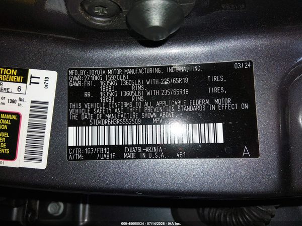2024 TOYOTA HIGHLANDER LE