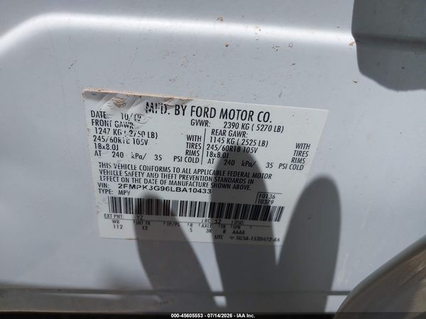 2020 FORD EDGE SE