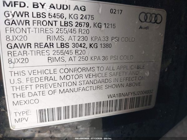 2018 AUDI Q5