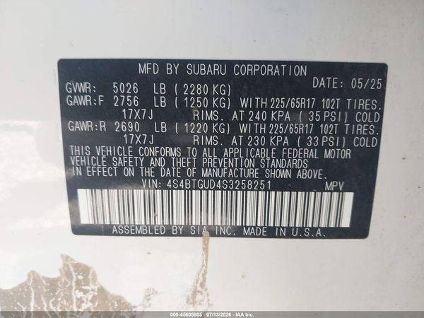 2025 SUBARU OUTBACK WILDERNESS