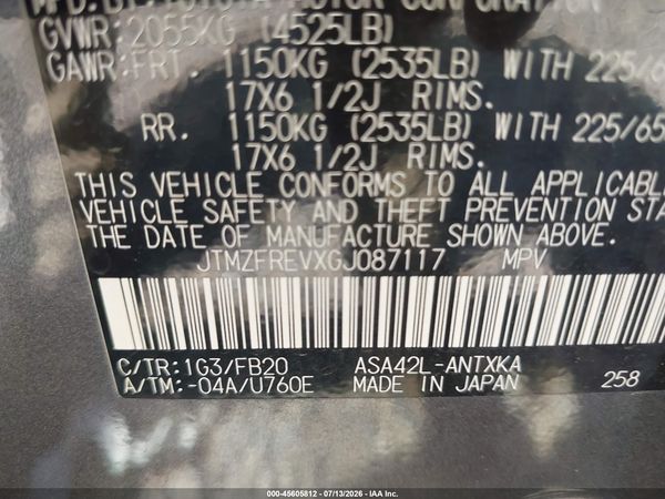 2016 TOYOTA RAV4 LE