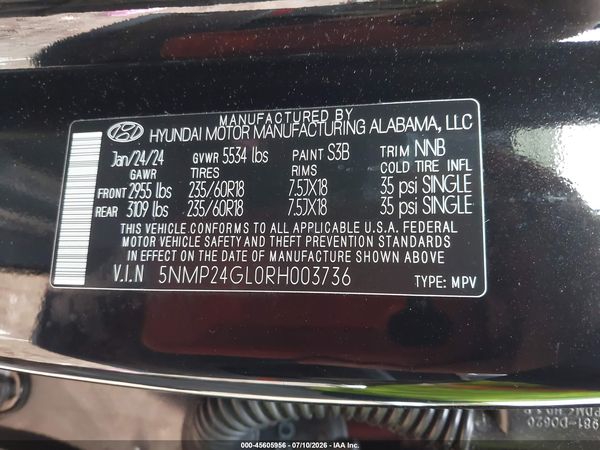 2024 HYUNDAI SANTA FE SEL