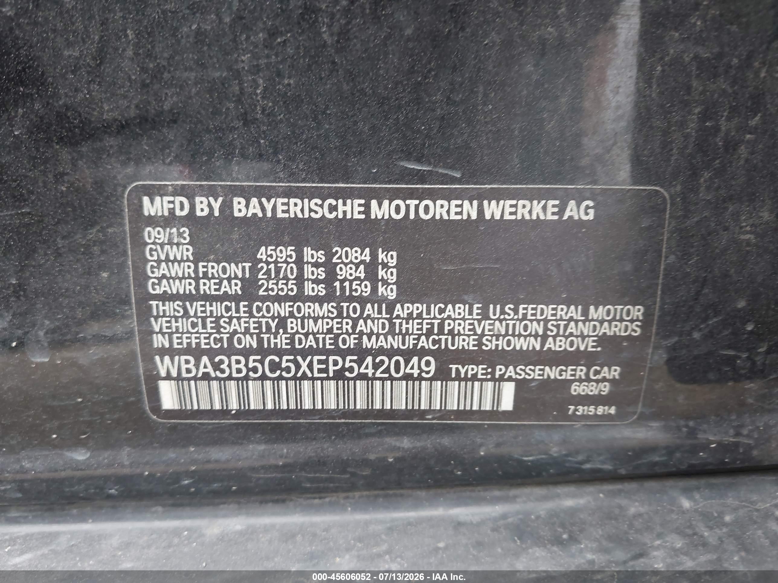 2014 BMW 328I XDRIVE