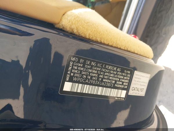 1999 PORSCHE BOXSTER