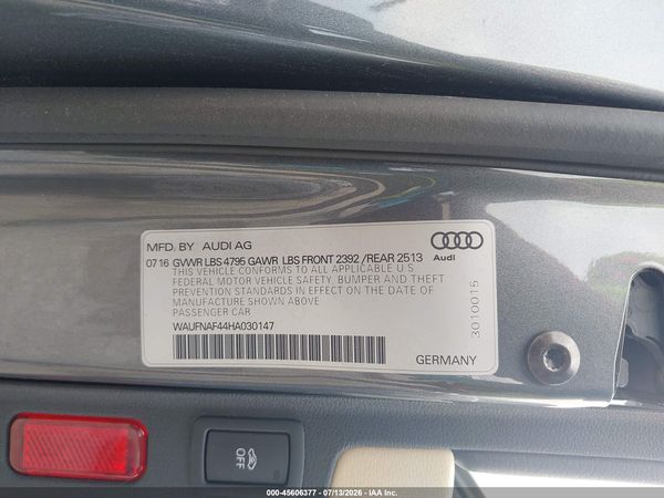 2017 AUDI A4 PRESTIGE