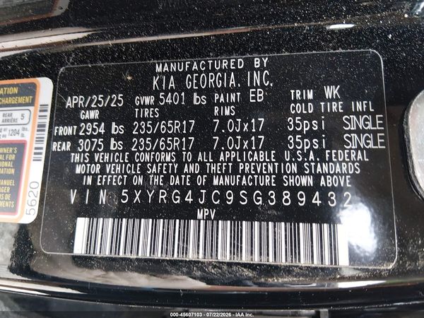 2025 KIA SORENTO LX