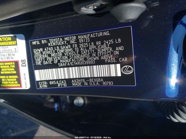 2024 LEXUS ES 300H ULTRA LUXURY