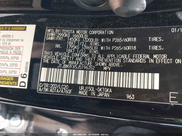 2018 LEXUS GX 460 460 Base