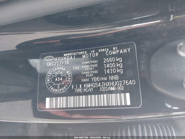 2017 GENESIS G90 5.0 ULTIMATE