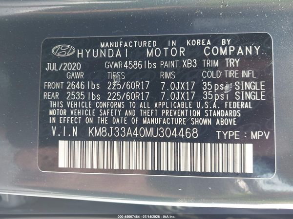 2021 HYUNDAI TUCSON VALUE