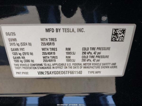 2026 TESLA MODEL Y