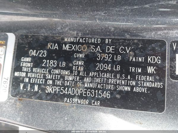 2023 KIA FORTE GT-LINE
