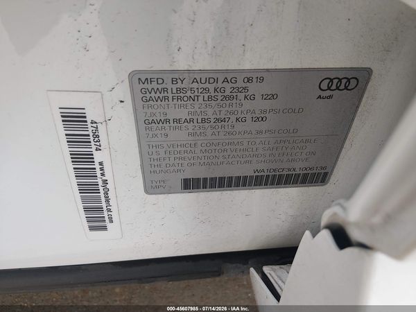 2020 AUDI Q3