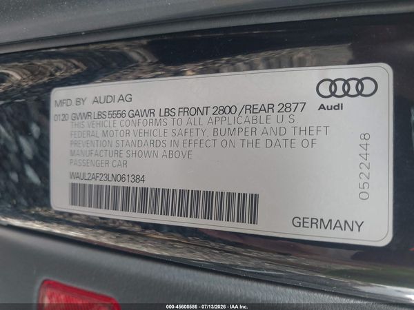 2020 AUDI A6