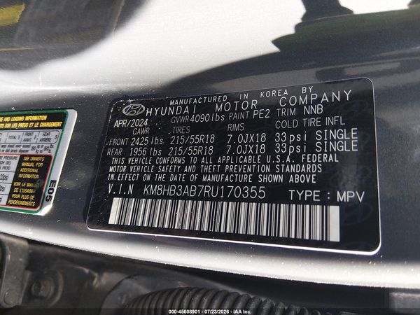 2024 HYUNDAI KONA SEL
