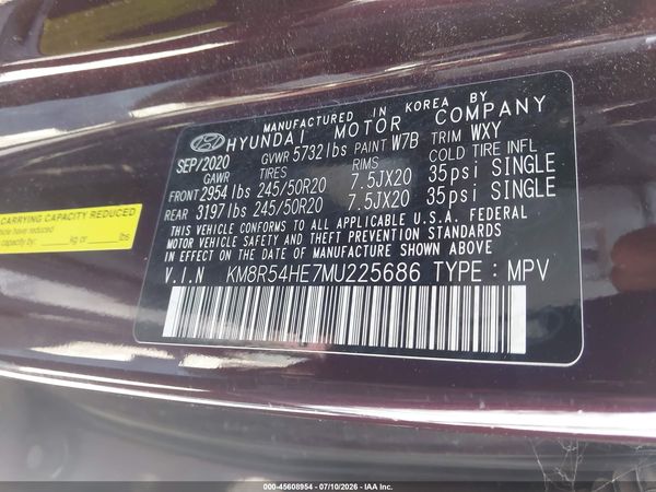 2021 HYUNDAI PALISADE LIMITED