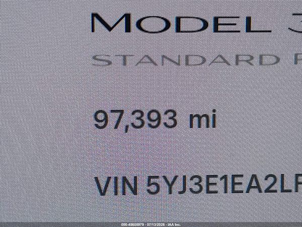 2020 TESLA MODEL 3