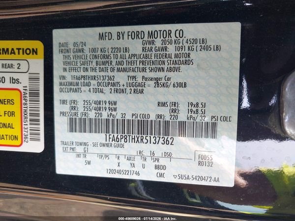 2024 FORD MUSTANG