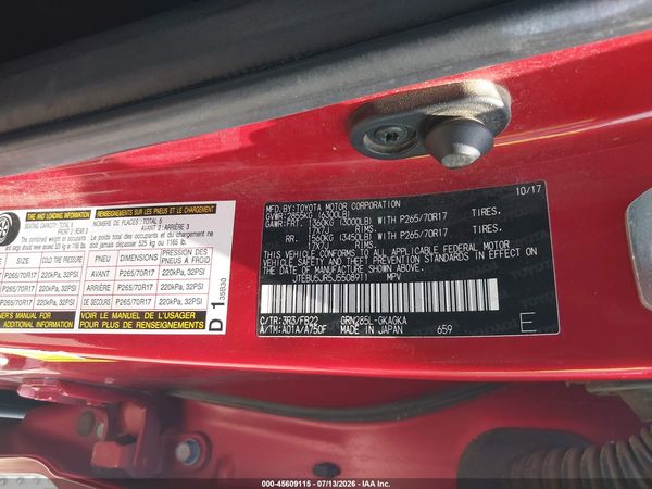 2018 TOYOTA 4RUNNER SR5