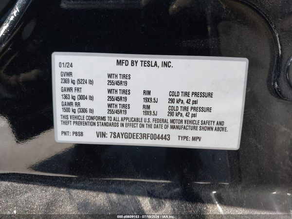 2024 TESLA MODEL Y