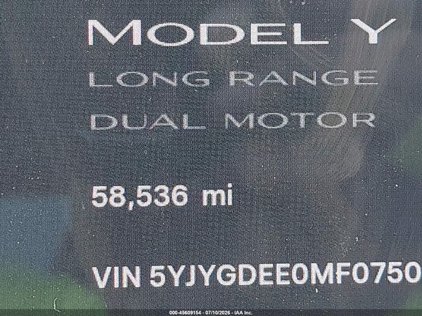 2021 TESLA MODEL Y