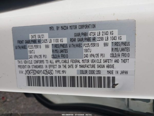 2021 MAZDA CX-5 GRAND TOURING