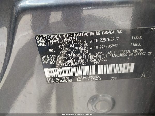 2016 TOYOTA RAV4 XLE