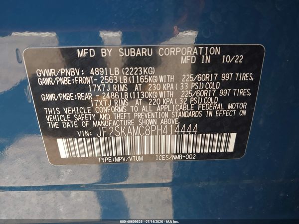 2023 SUBARU FORESTER WILDERNESS