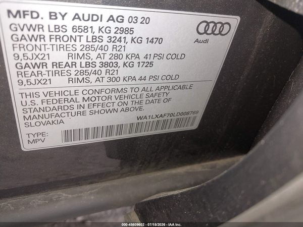 2020 AUDI Q7