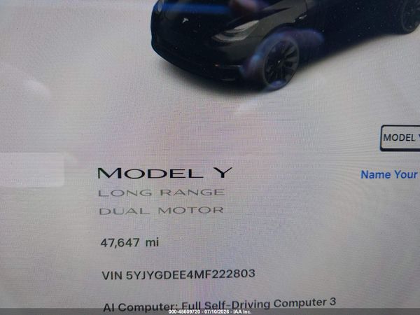 2021 TESLA MODEL Y