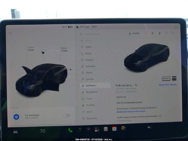 2021 TESLA MODEL Y