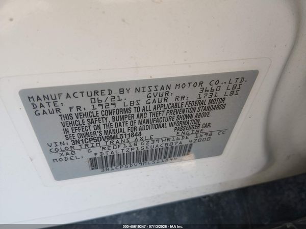2021 NISSAN KICKS SR XTRONIC CVT