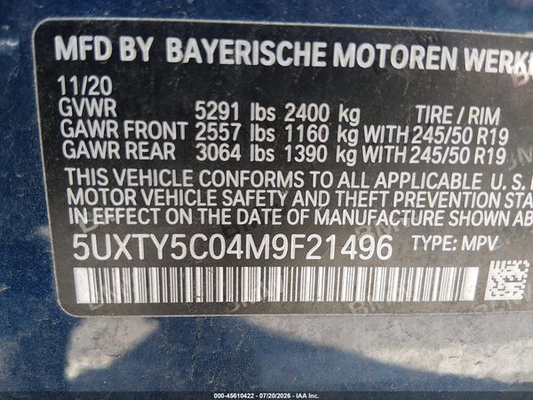 2021 BMW X3 XDRIVE30I