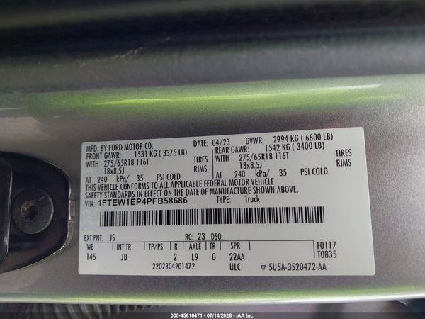 2023 FORD F-150 XL