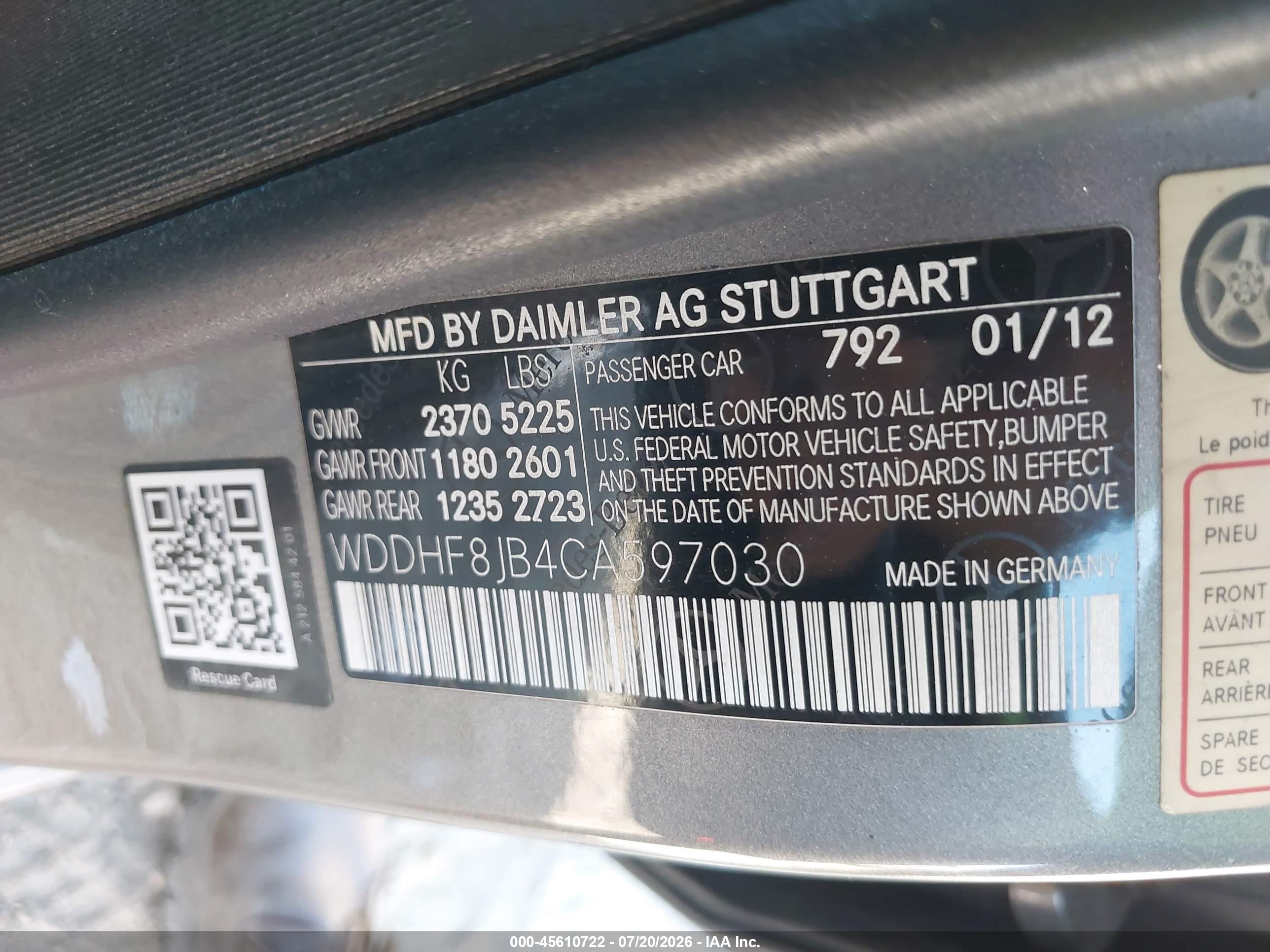 2012 MERCEDES-BENZ E 350 4MATIC