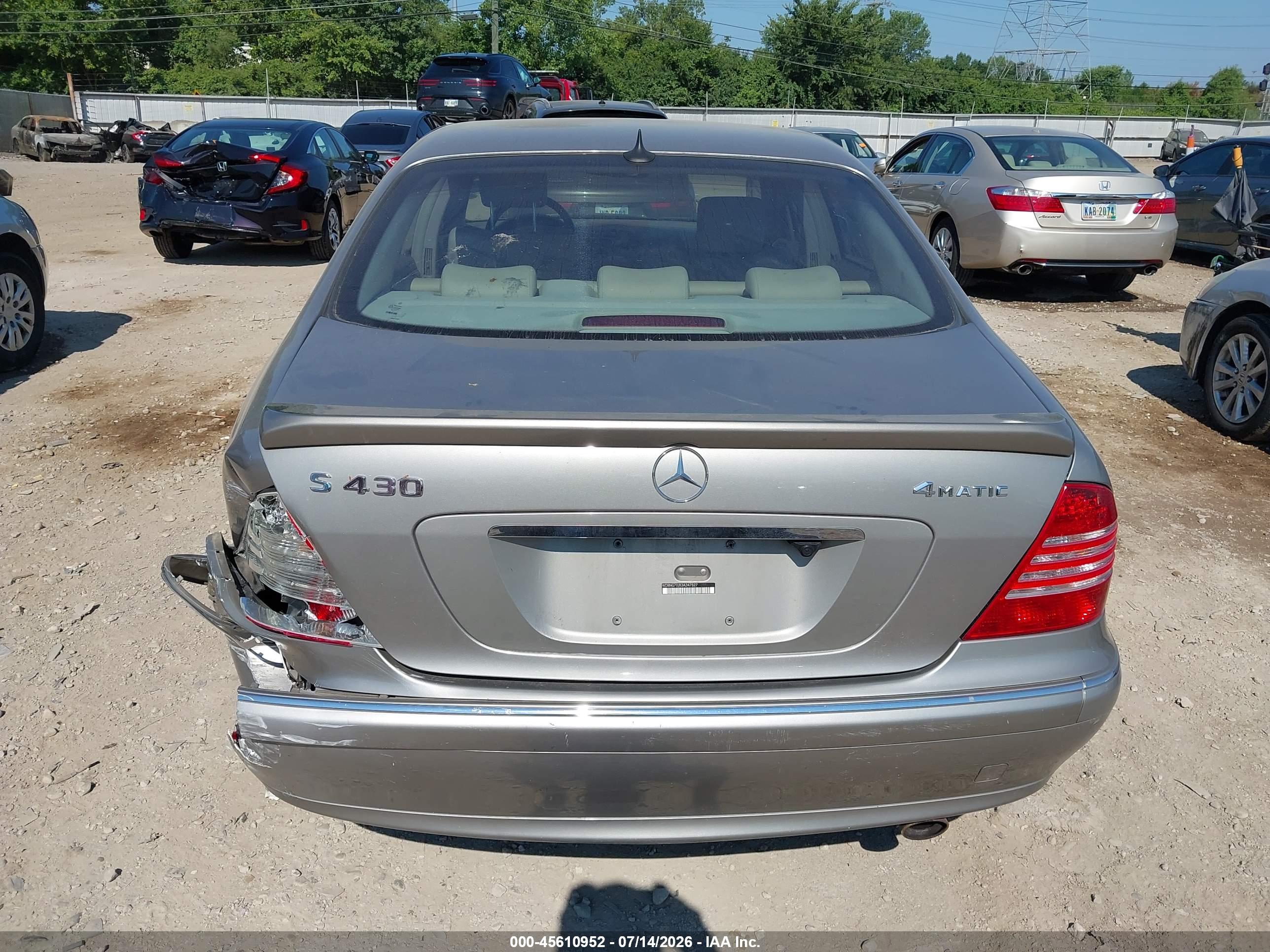 2003 MERCEDES-BENZ S 430 S430