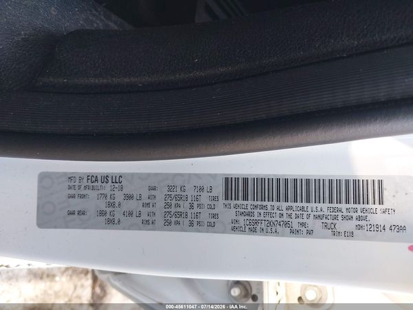 2019 RAM 1500