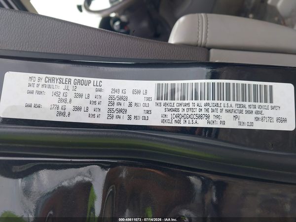2013 DODGE DURANGO CREW