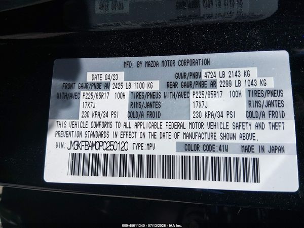 2023 MAZDA CX-5 2.5 S