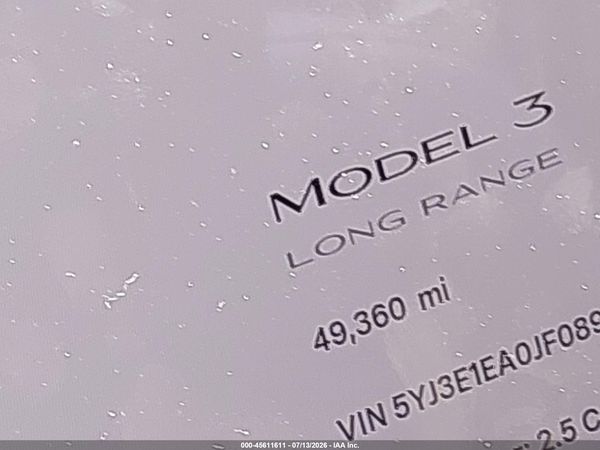 2018 TESLA MODEL 3 LONG RANGE/MID RANGE