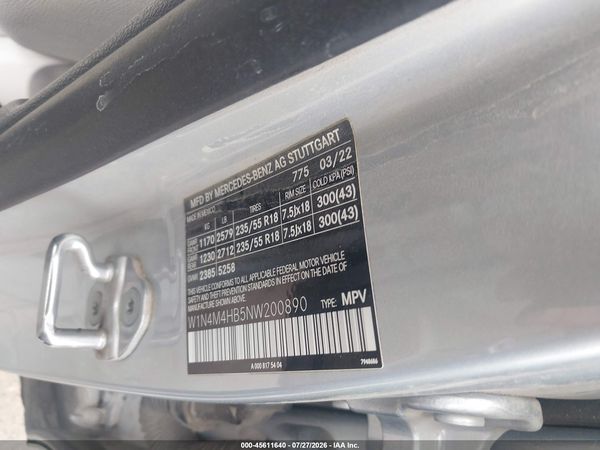 2022 MERCEDES-BENZ GLB 250 4MATIC