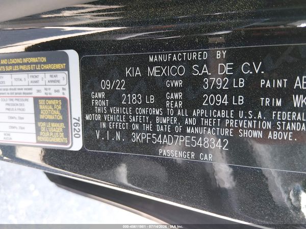 2023 KIA FORTE GT-LINE