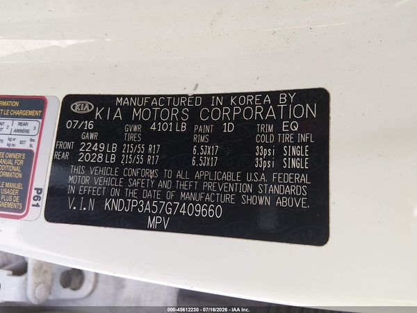 2016 KIA SOUL +