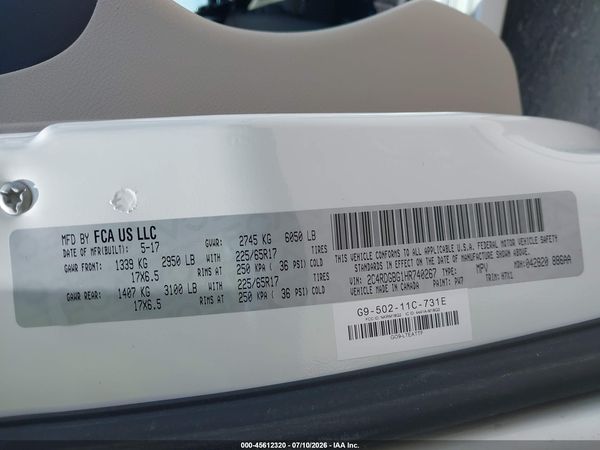 2017 DODGE GRAND CARAVAN SE