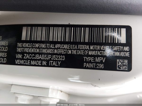 2018 JEEP RENEGADE SPORT 4X4